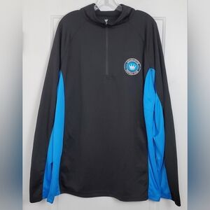 Fanatics MLS Charlotte FC Football Club 1/4 Zip Pullover - Size XLT Tall - GUC